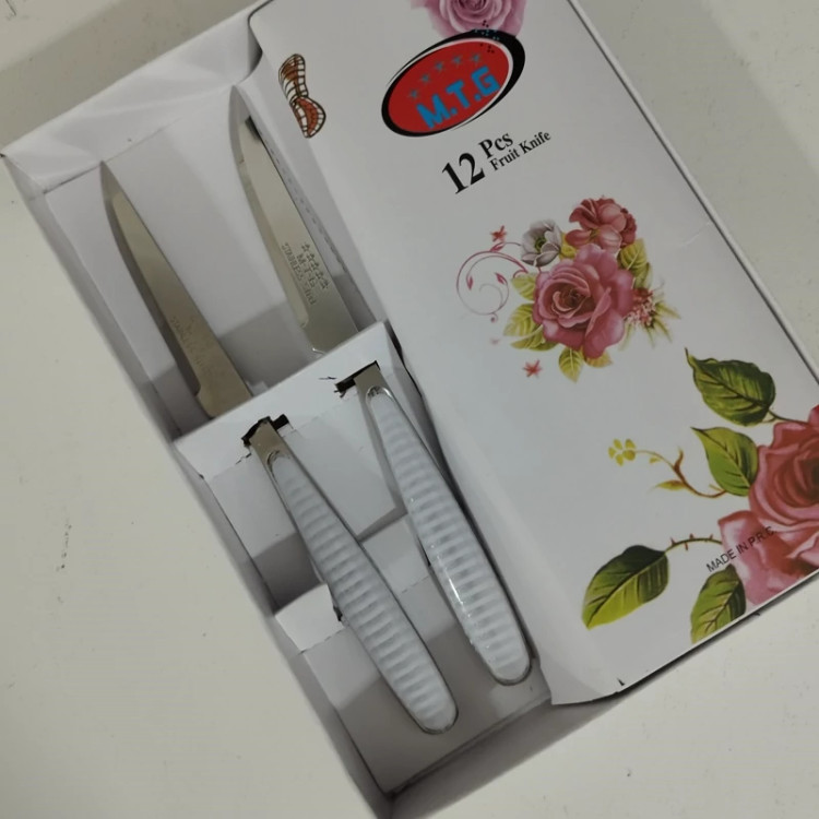 چاقو میوه خوری MTG ماریل کد 1410 بسته 12 عددی با ارسال رایگان