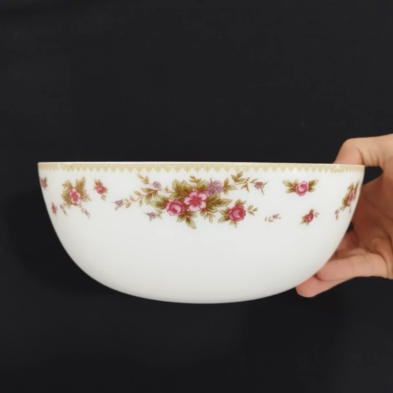 کاسه سالاد گلدن اپال مدل گل رز بسته 1 عددی با ارسال رایگان