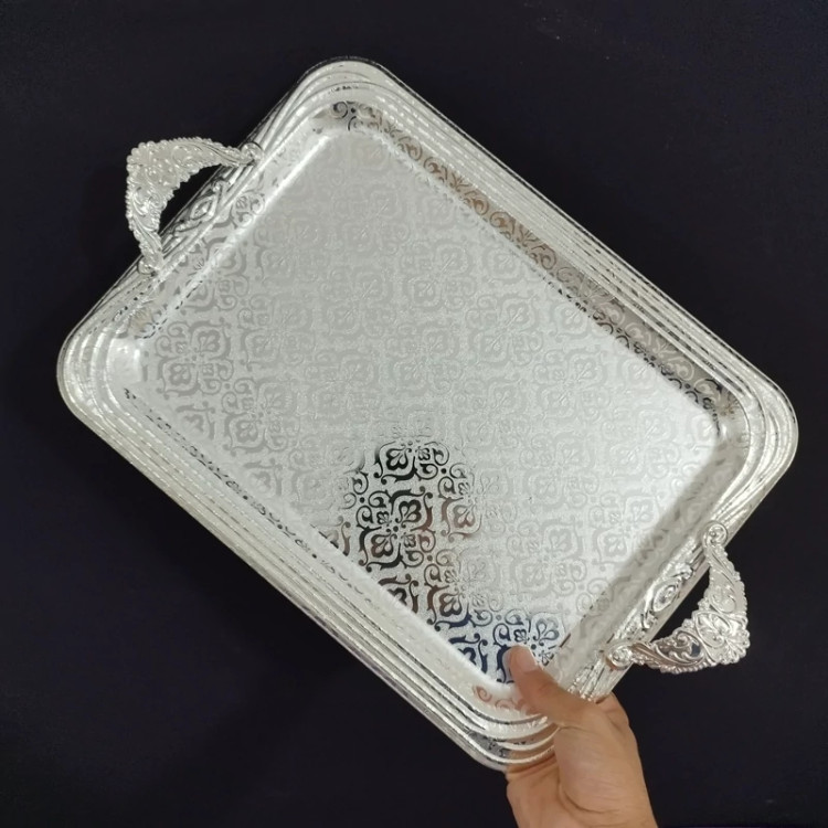 سینی استیل 2 تایی مستطیل بارادانتیا کد 1232S با ارسال رایگان