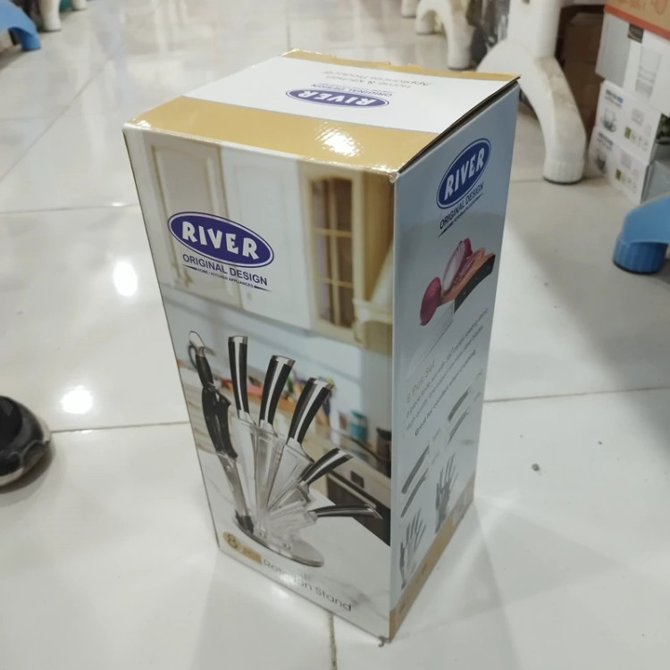 ست کارد و ساطور 8 پارچه استیل ریور کد 2236 با ارسال رایگان