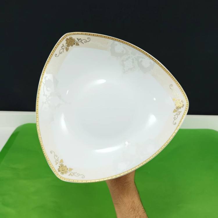 آجیل خوری پایه دار چینی مدل کاژین بسته 1 عددی ارسال رایگان
