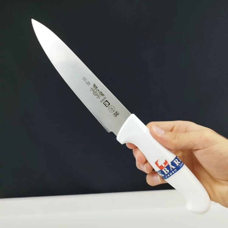 چاقو آشپزخانه اکبری دسته سفید مدل P723 بسته 1 عددی ارسال رایگان