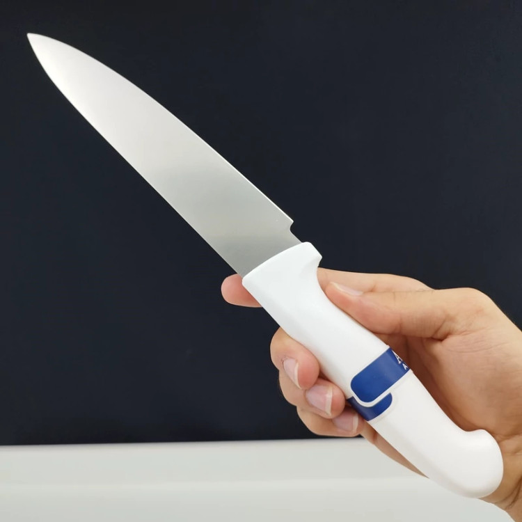 چاقو آشپزخانه اکبری دسته سفید مدل P723 بسته 1 عددی ارسال رایگان
