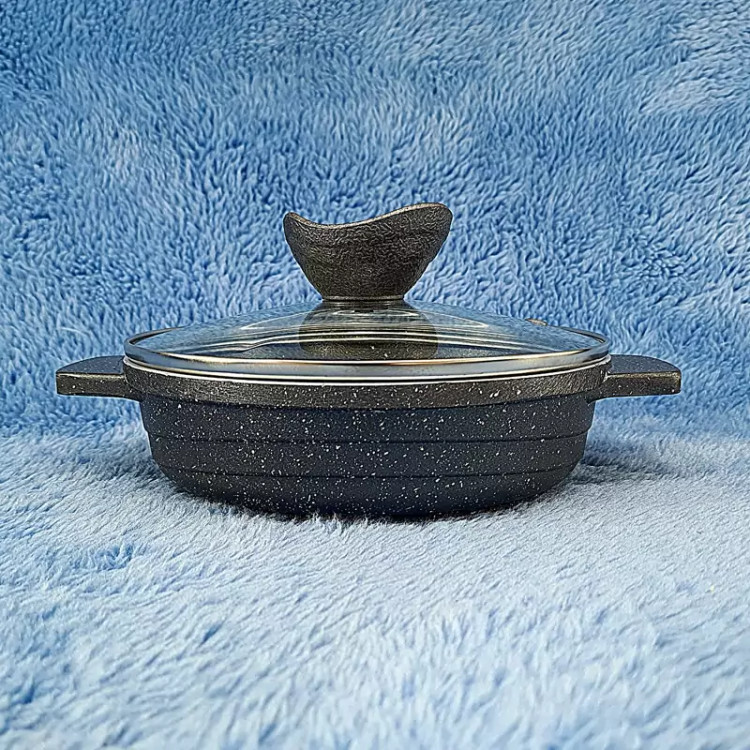 تابه 2 دسته گرانیتی سایز 18 پیلو PILAU خاکستری ارسال رایگان