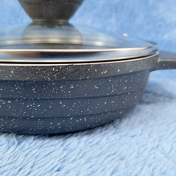 تابه 2 دسته گرانیتی سایز 18 پیلو PILAU خاکستری ارسال رایگان