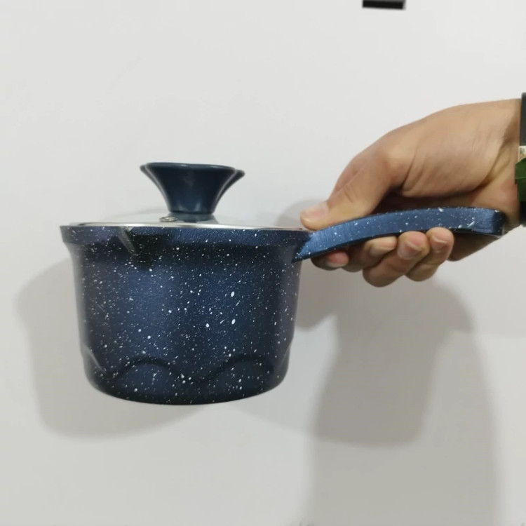 شیرجوش گرانیتی سایز 14 پیلو PILAU مدل هپی سرمه ای با ارسال رایگان