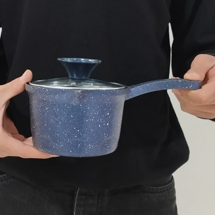 شیرجوش گرانیتی سایز 14 پیلو PILAU مدل هپی سرمه ای با ارسال رایگان