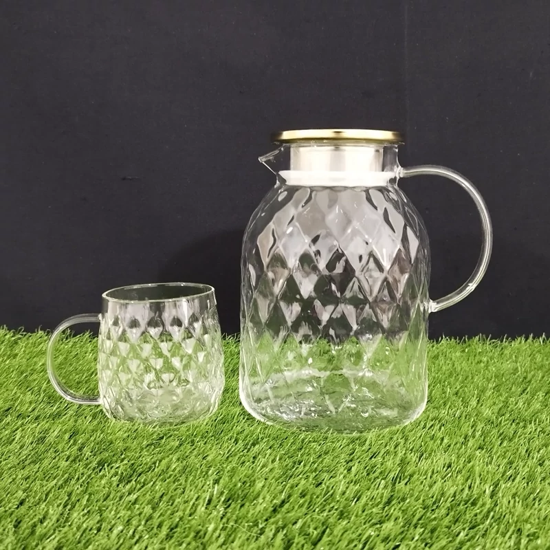 ست پارچ و لیوان پیرکس ناتالی NATALY مدل 84606 بسته 8 عددی ارسال رایگان