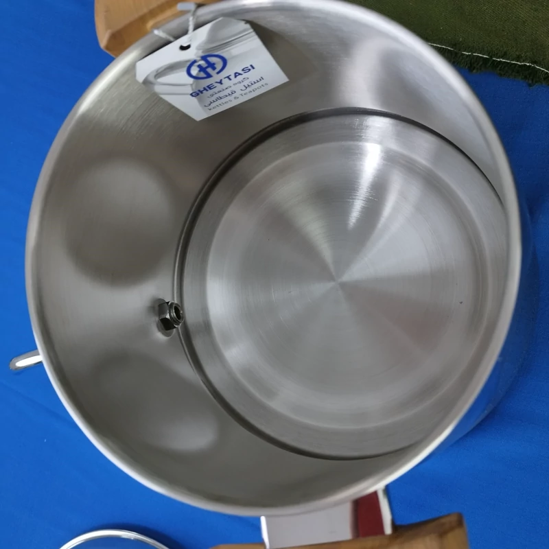 کتری و قوری روگازی استیل کف چدنی 5.5 لیتر برند قیطاسی T.G.H کد 7065 با ضمانت 15 ماهه