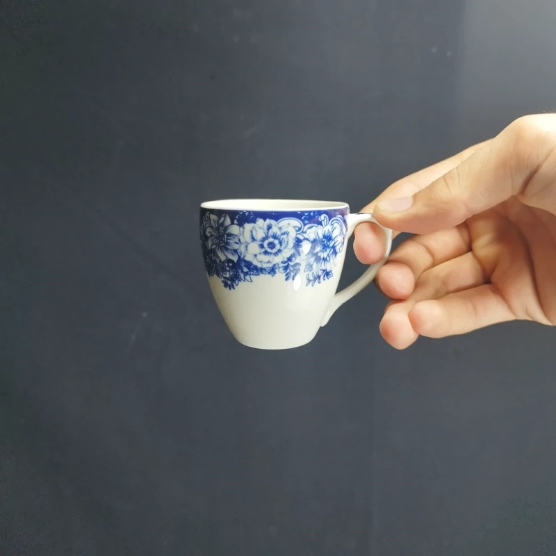 ست 12 پارچه قهوه خوری چینی توس مدل گل پاروس بسته 6+6 عددی با ارسال رایگان