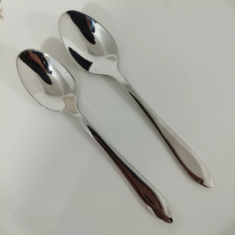 قاشق چای استیل نگیر گیلدا مدل الماسی کد 163 بسته 12 عددی ارسال رایگان
