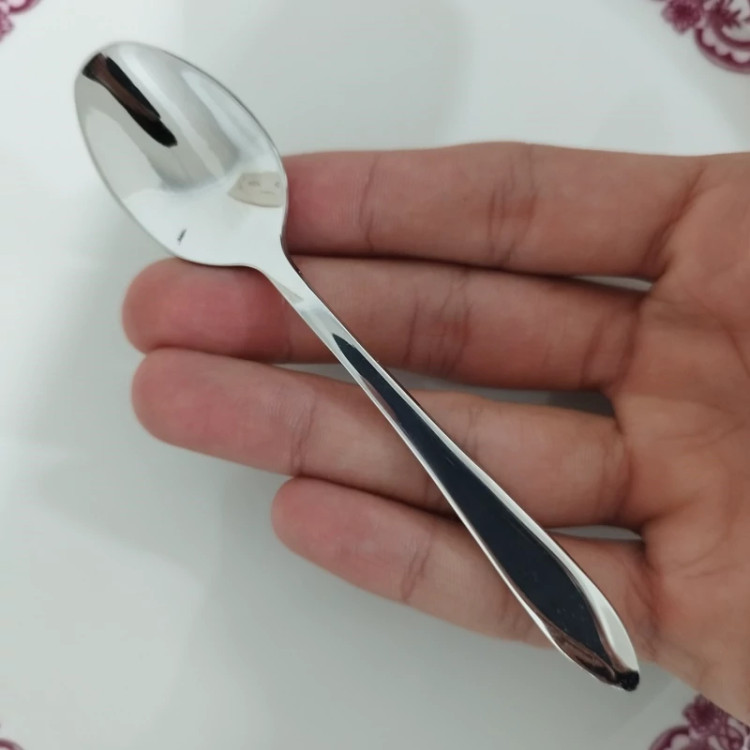 قاشق چای استیل نگیر گیلدا مدل الماسی کد 163 بسته 12 عددی ارسال رایگان