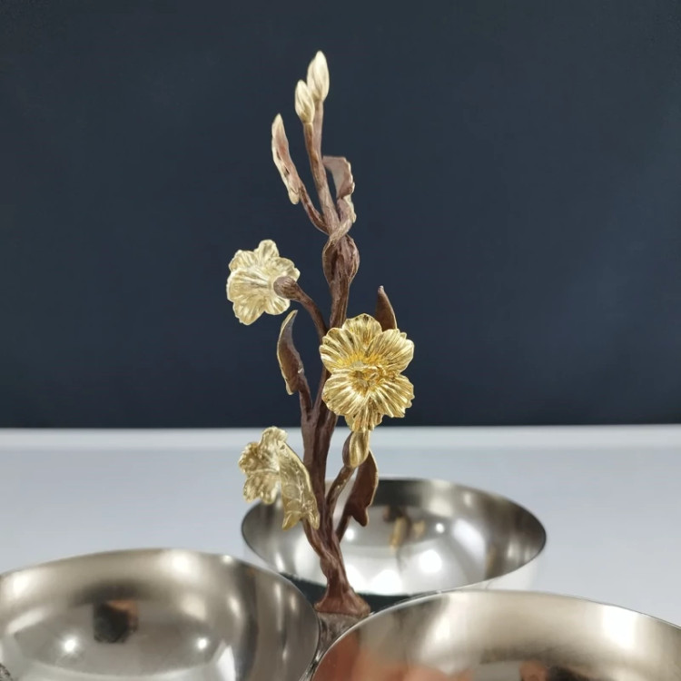 نقل خوری 3 خانه استیل RHYTON مدل لیلیان کد 10738 با ارسال رایگان