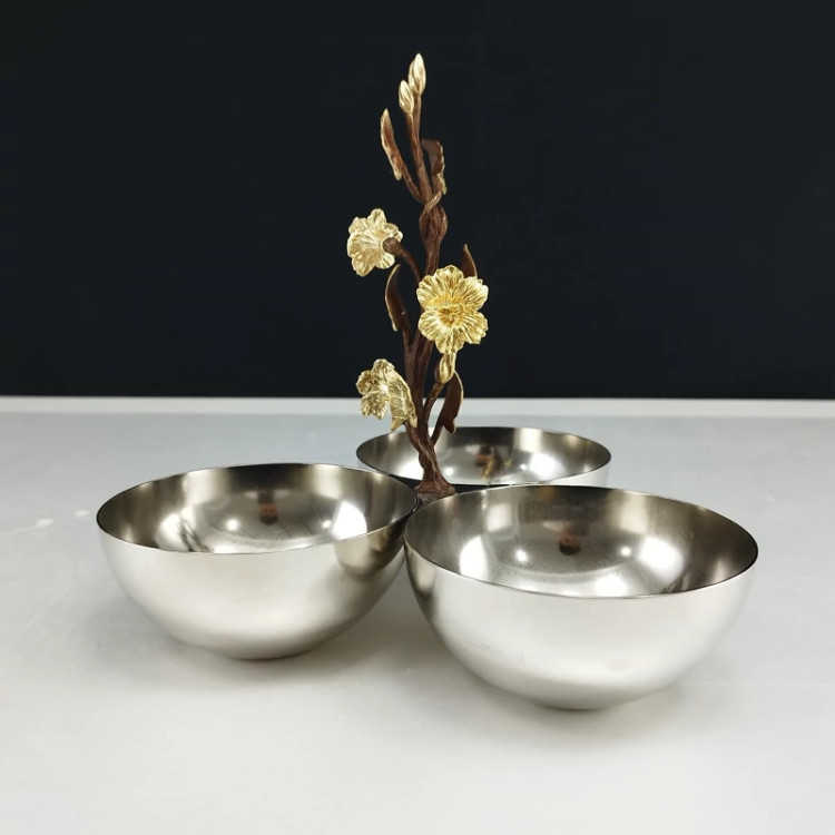 نقل خوری 3 خانه استیل RHYTON مدل لیلیان کد 10738 با ارسال رایگان
