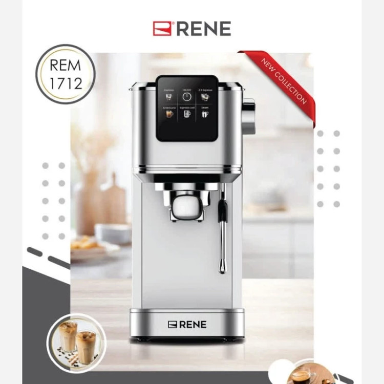 اسپرسو ساز 20 بار RENE مدل RJB-1712 با ضمانت 24 ماهه ارسال رایگان