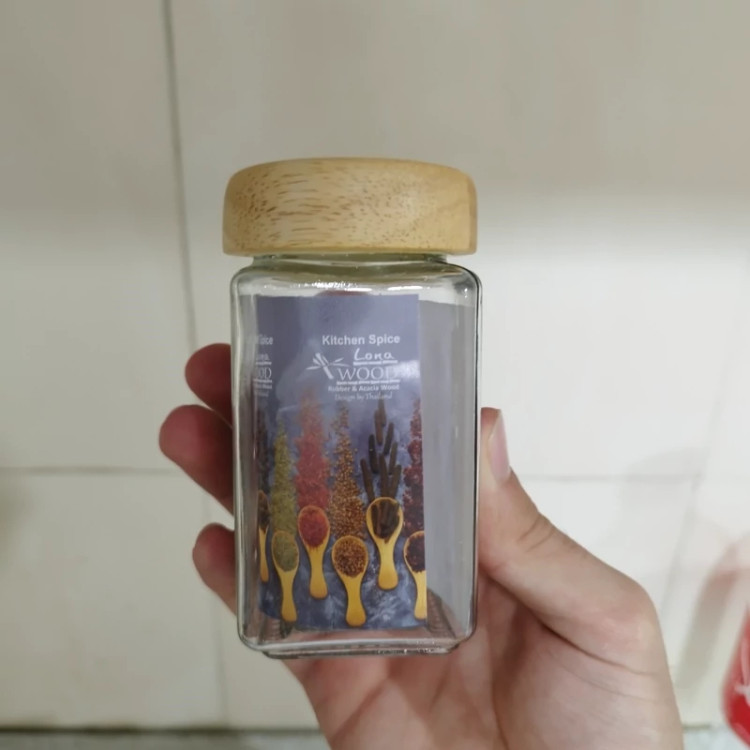 ست جا ادویه چوبی مربع لوما پله ای 6 تایی کد 43061 با ارسال رایگان