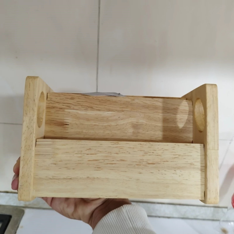 ست جا ادویه چوبی مربع لوما پله ای 6 تایی کد 43061 با ارسال رایگان