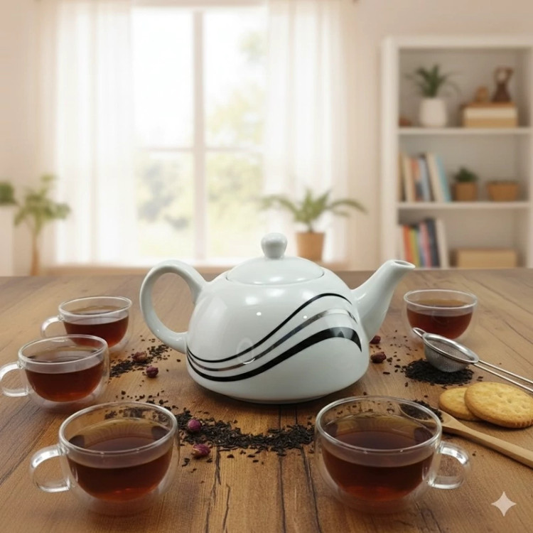 قوری چینی پارس مدل T5-135 ارسال رایگان