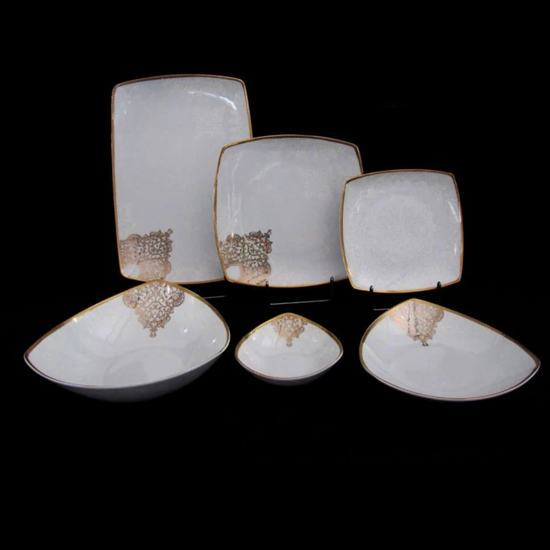 سرویس 30 پارچه چینی پردیس مدل نارنیا طلایی با ارسال رایگان