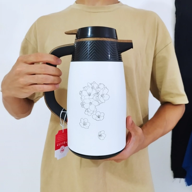 فلاسک شیشه دار 1 لیتر SP رنگ سفید
