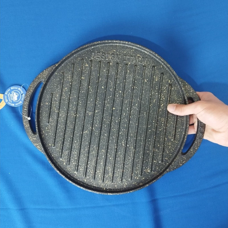 تابه گریل چدنی گرد ریور کد 8681 بسته 1 عددی