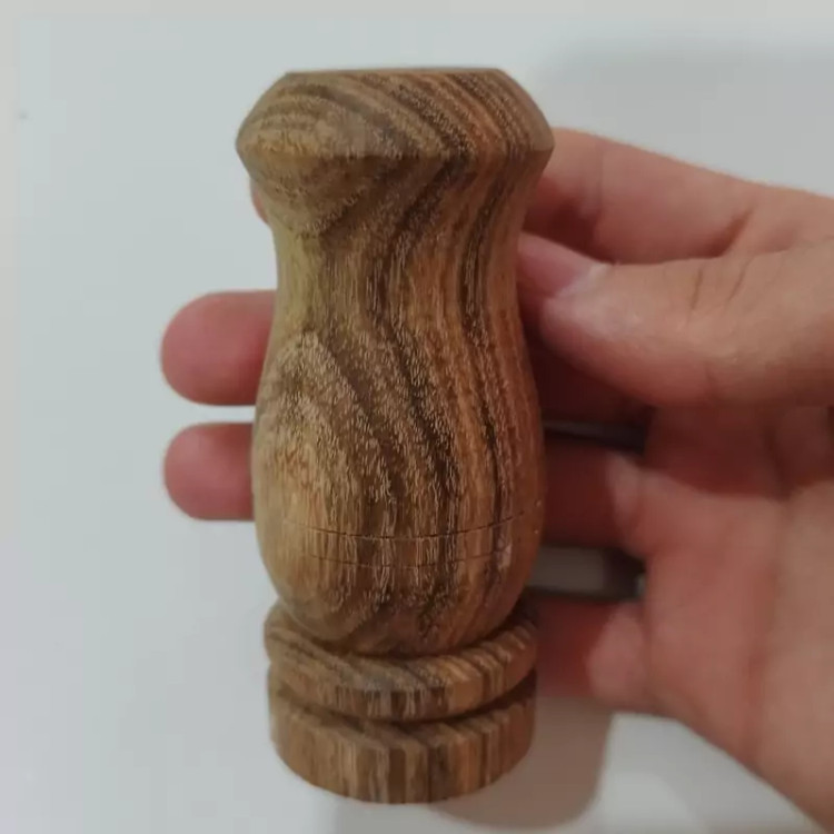 نمکپاش چوب گردو متوسط بسته 2 عددی