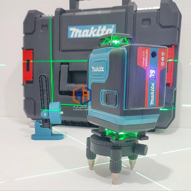 تراز لیزری 4 بعدی ماکیتا پایه دار جعبه بزرگ مدل MAKITA-16L