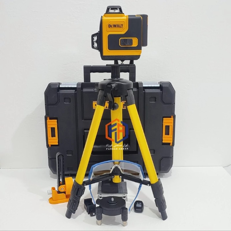 تراز لیزری دیوالت 4 بعدی پایه دار جعبه بزرگ مدل DEWALT-16L