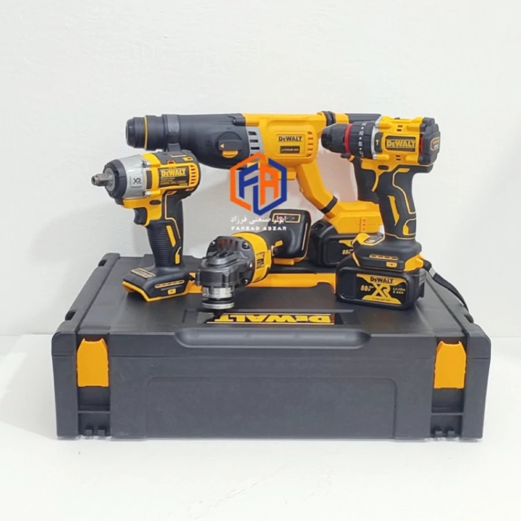 پک چهار قلوی دیوالت موتور براشلس مدل DEWALT-88