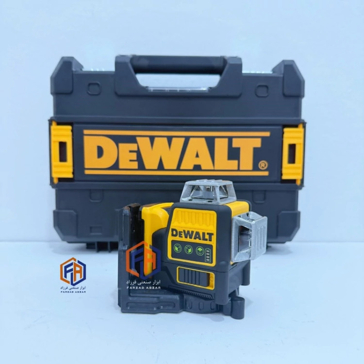 تراز لیزری نور سبز دیوالت سه بعدی مدل 12v