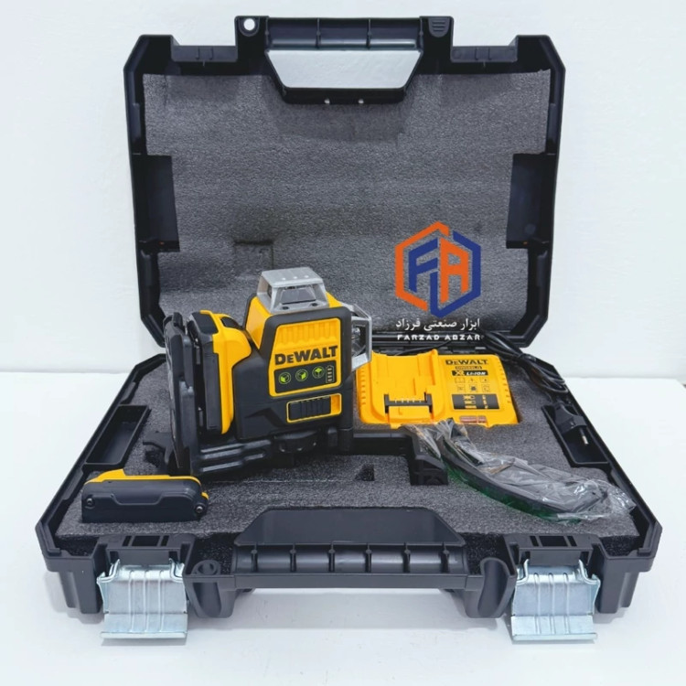 تراز لیزری نور سبز دیوالت سه بعدی مدل 12v