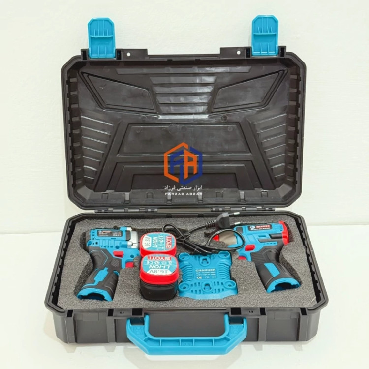 ست دو قلوی دریل شارژی و ایمپکت شارژی بیوتی مدل BYT-2TS11