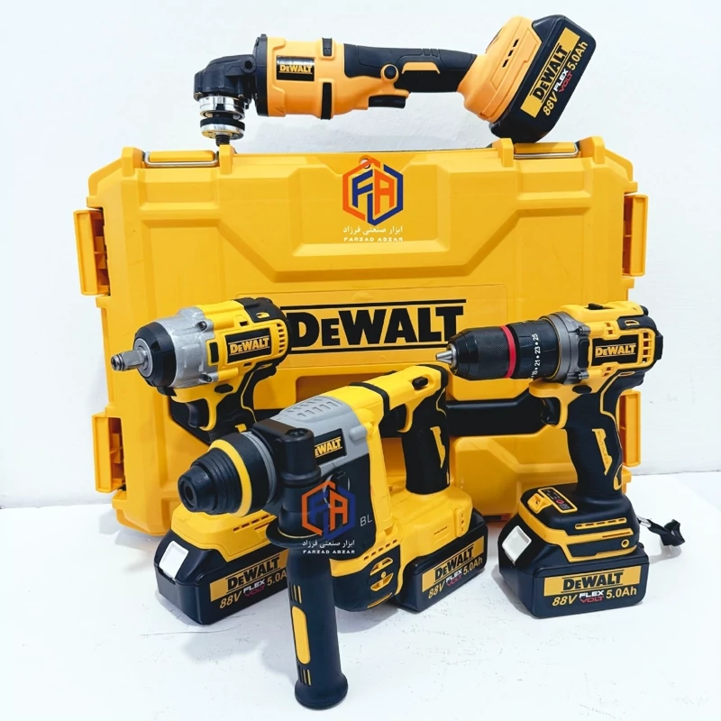 پک چهار قلوی دیوالت 4 باتری مدل DEWALT88