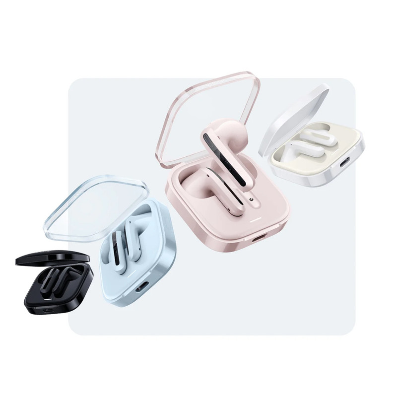 هدفون بلوتوثی شیائومی مدل Redmi Buds 6 Active با نویز کنسلینگ میکروفون (ENC)، درگاه شارژ USB Type-C، دارای دو میکروفون با قابلیت حذف نویز، پشتیبانی از فرمان لمسی، مقاوم در برابر رطوبت و عرق (IPX4)