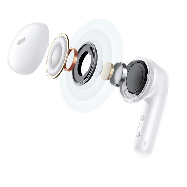 هدفون بلوتوثی شیائومی مدل Redmi Buds 6 Active با نویز کنسلینگ میکروفون (ENC)، درگاه شارژ USB Type-C، دارای دو میکروفون با قابلیت حذف نویز، پشتیبانی از فرمان لمسی، مقاوم در برابر رطوبت و عرق (IPX4)