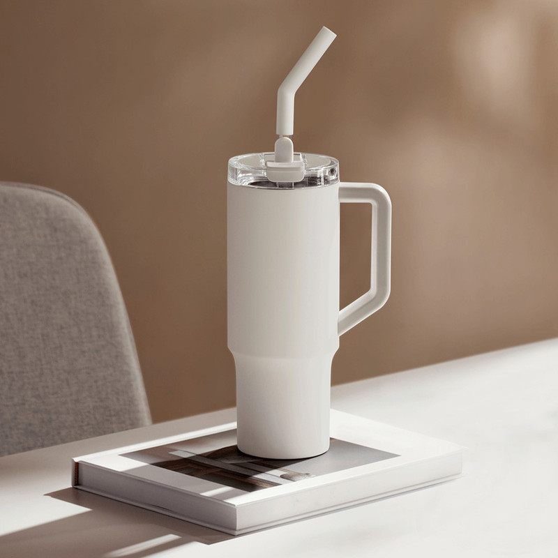 تراول ماگ شیائومی مدل Straw گنجایش 1 لیتر