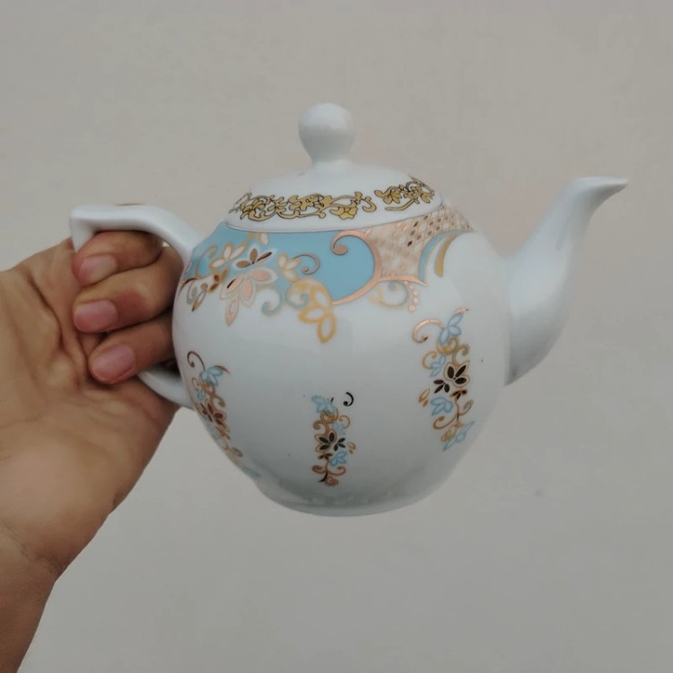 قوری چینی واتسون مدل صدف کد 03 کوچک در 3رنگ ارسال رایگان