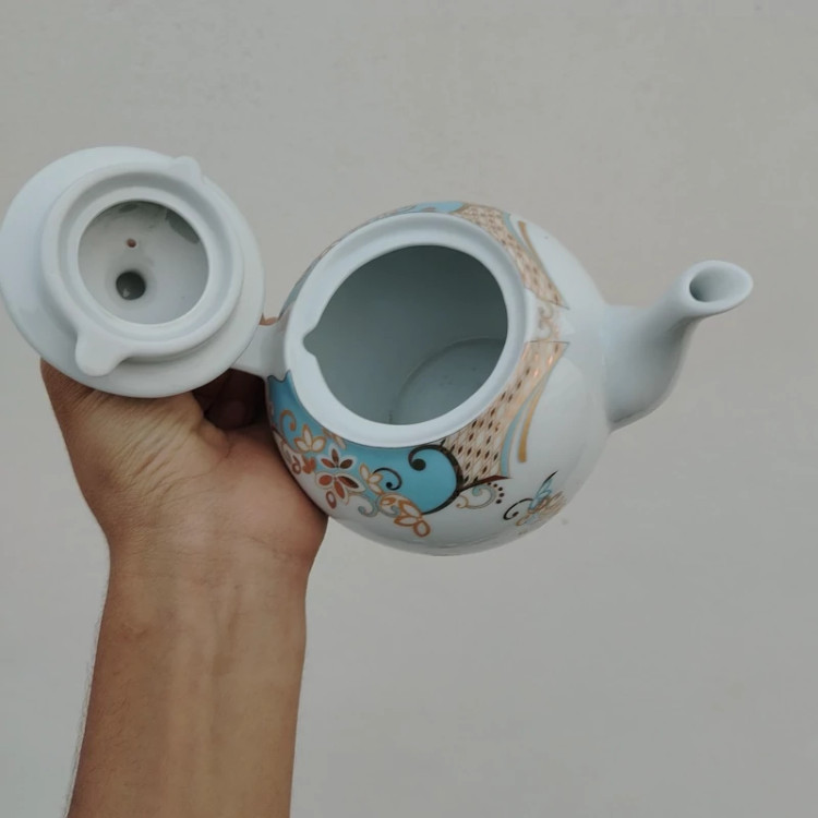 قوری چینی واتسون مدل صدف کد 03 کوچک در 3رنگ ارسال رایگان