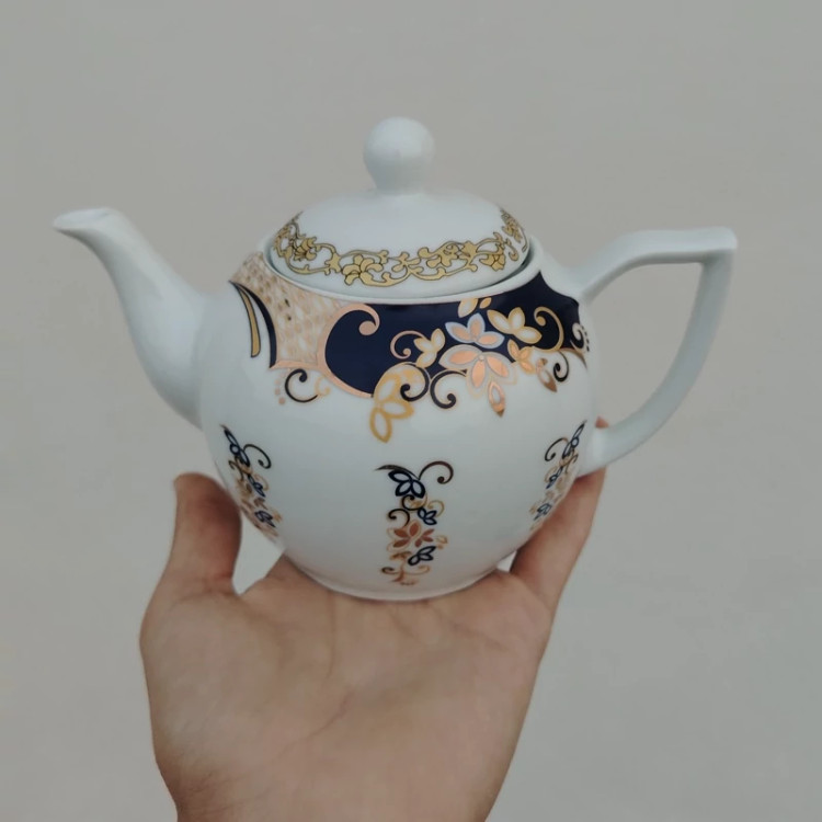قوری چینی واتسون مدل صدف کد 03 کوچک در 3رنگ ارسال رایگان
