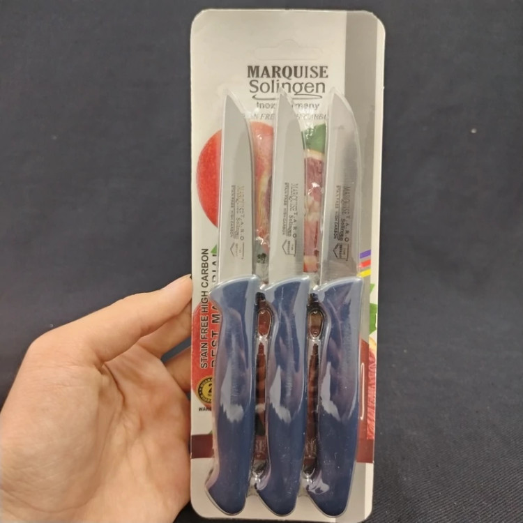 چاقو میوه خوری مارکوییز کد 35 بسته 6 عددی در 6 رنگ با ارسال رایگان