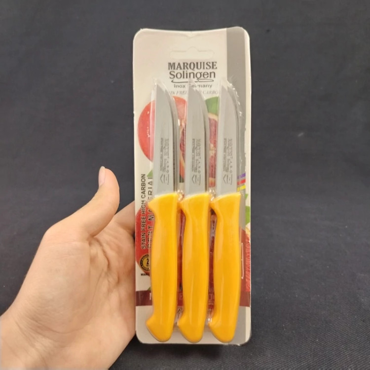 چاقو میوه خوری مارکوییز کد 35 بسته 6 عددی در 6 رنگ با ارسال رایگان