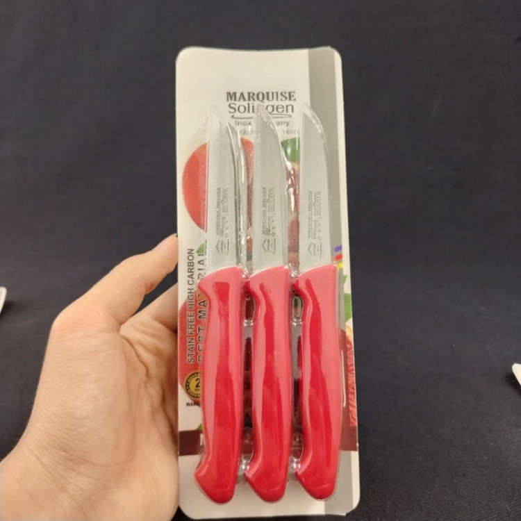 چاقو میوه خوری مارکوییز کد 35 بسته 6 عددی در 6 رنگ با ارسال رایگان