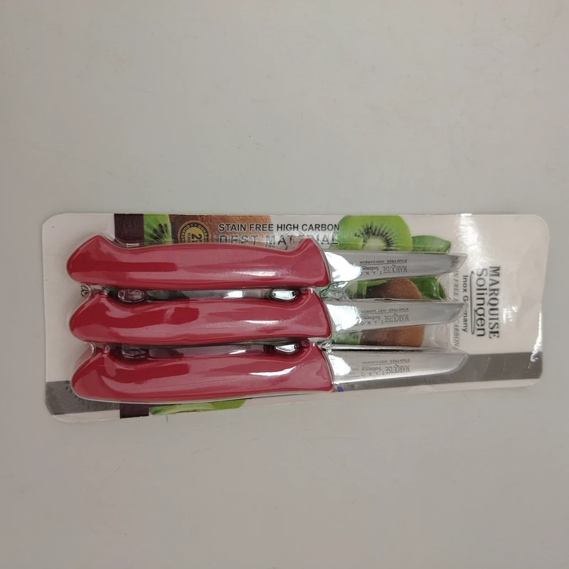 چاقو میوه خوری مارکوییز کد 37 بسته 6 عددی در 6 رنگ با ارسال رایگان
