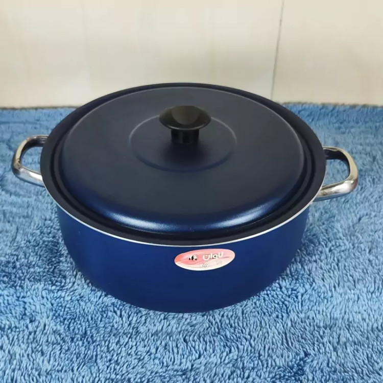 قابلمه گرانیتی سایز 34 درب فلزی سرمه ای لاوان با ارسال رایگان