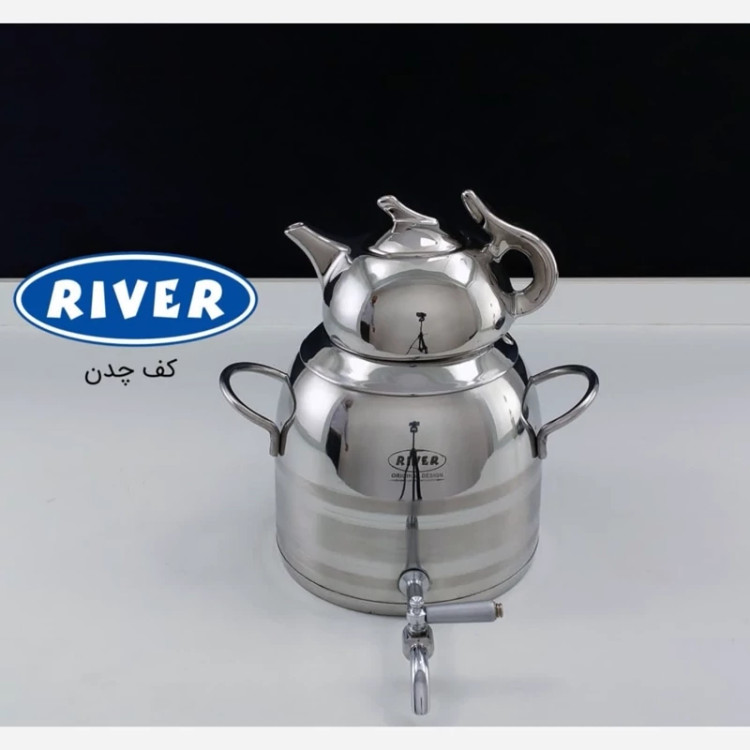 کتری و قوری استیل 6 لیتر RIVER کد 2181 با ارسال رایگان