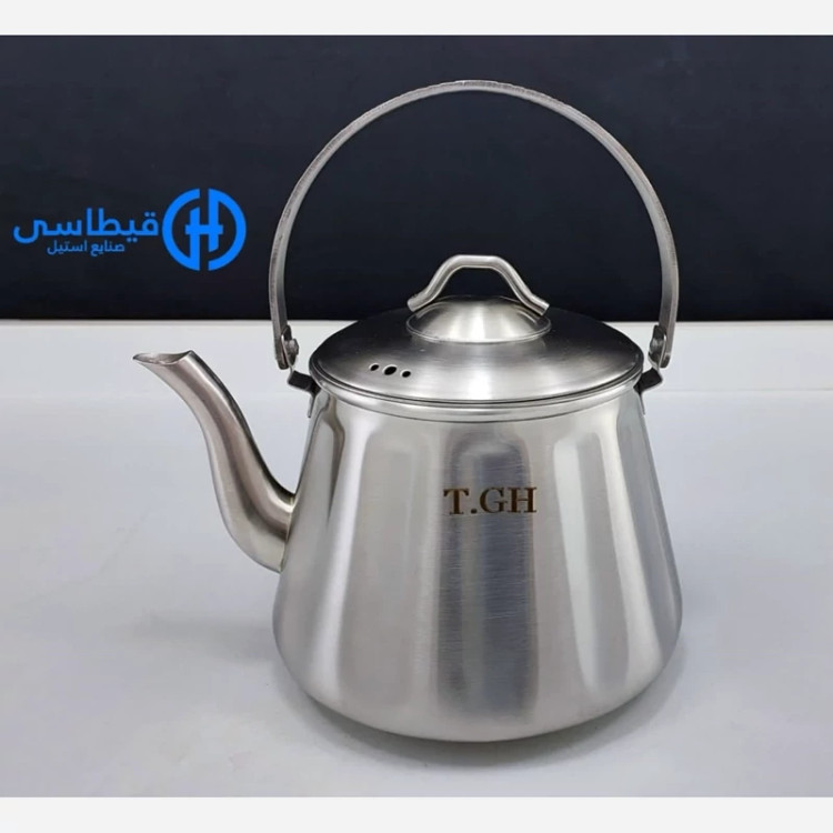 کتری استیل 3 لیتر قیطاسی T.GH کد 305000 با ارسال رایگان