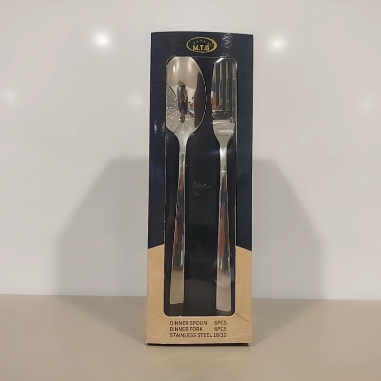 ست قاشق و چنگال استیل MTG کد 2602 بسته 6+6 با ارسال رایگان