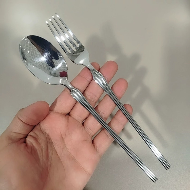 ست قاشق و چنگال استیل MTG کد 2606M بسته 6+6 با ارسال رایگان
