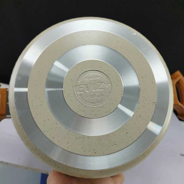 قابلمه گرانیتی سایز 18 اویز مدل فورج السا کرم با ضمانت 18 ماهه ارسال رایگان