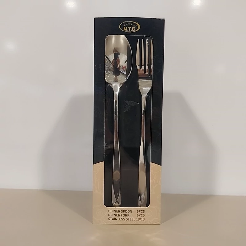 ست قاشق و چنگال استیل MTG کد 2608 بسته 6+6 با ارسال رایگان